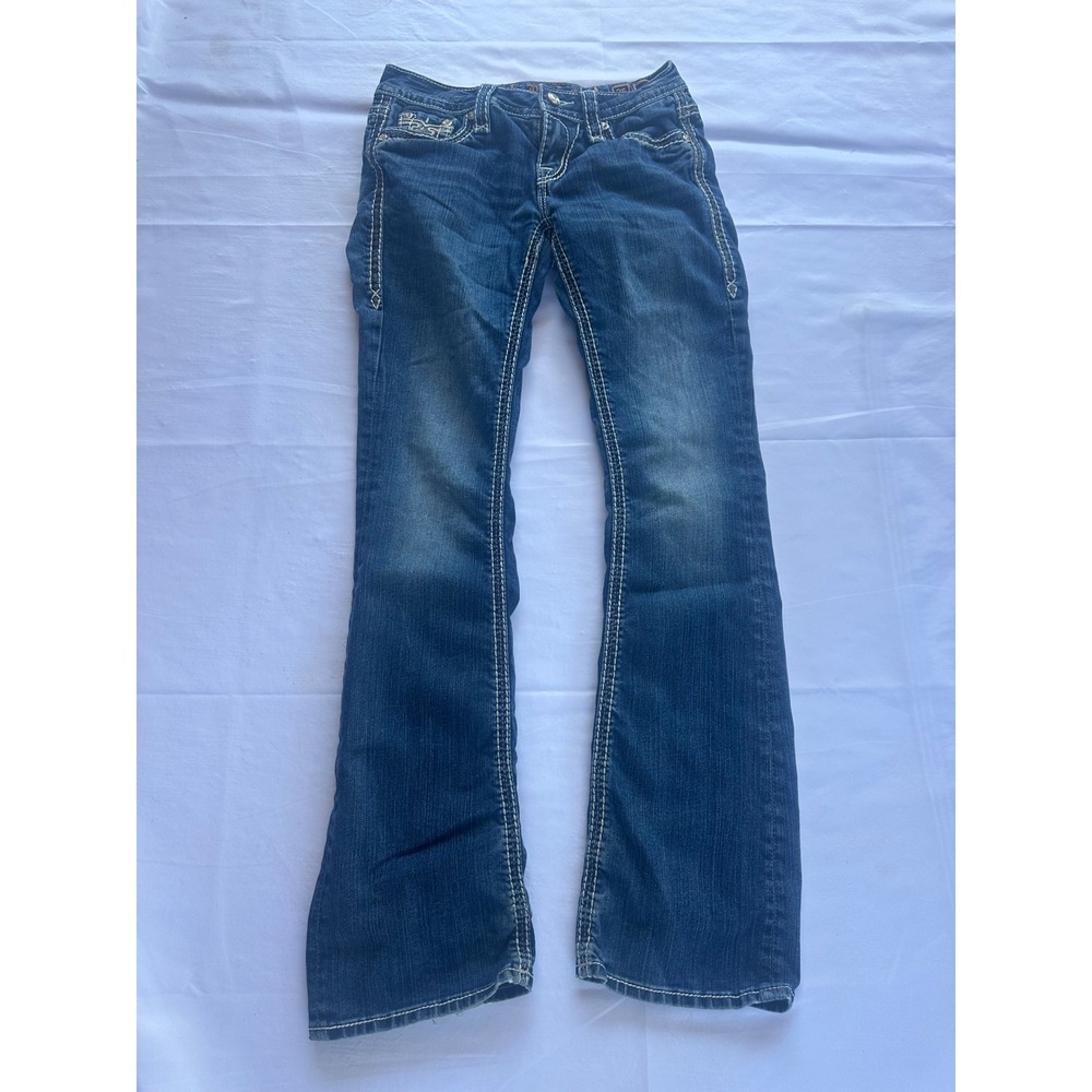 Rock Revival Ena B20 Bootcut Jeans Womens 26 Dark Wash Stretch Denim Y2K